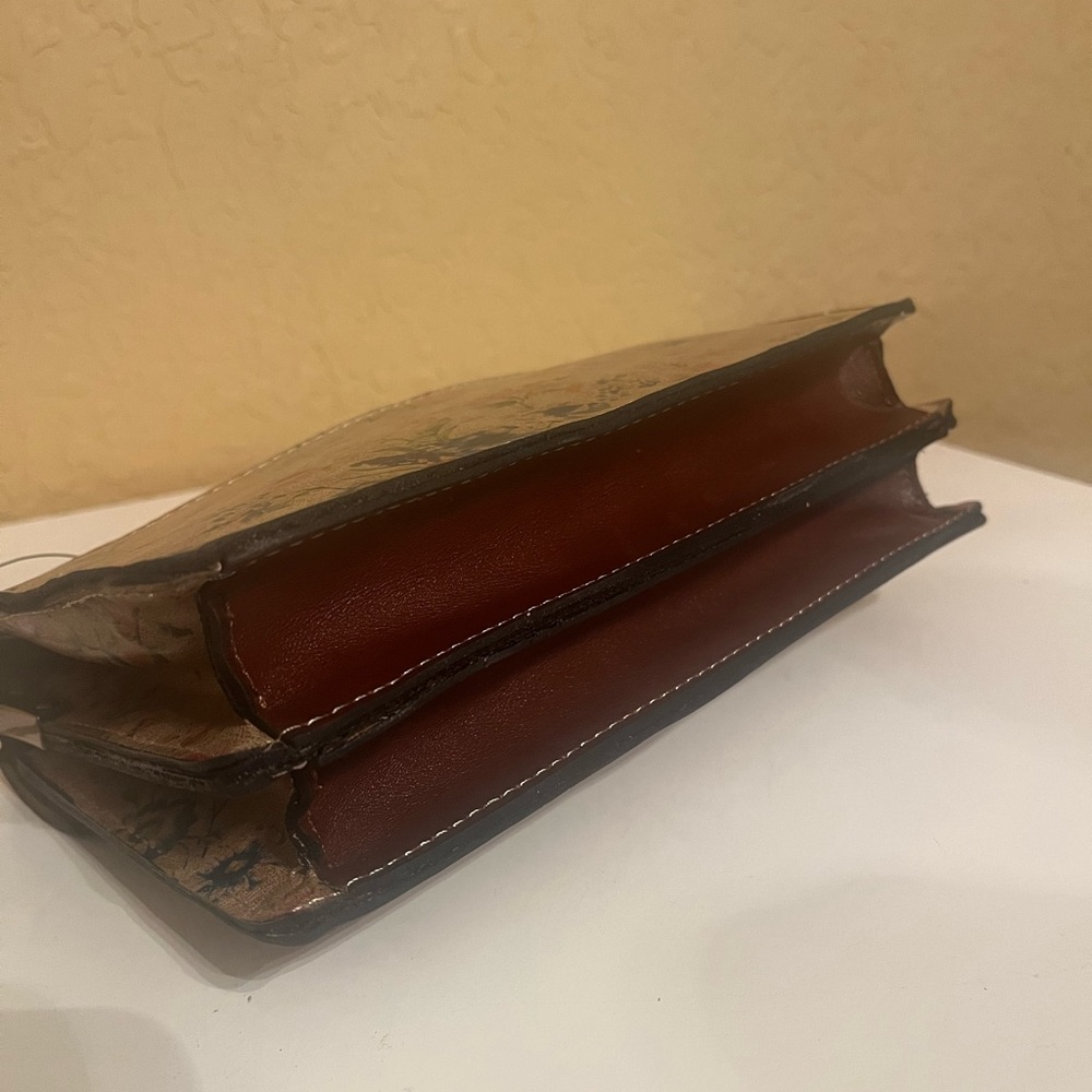 Patricia Nash Leather Hand/Crossbody “Prairie Rose” Whimsical Purse - Picture 6 of 16